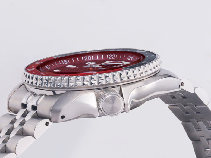 Seiko 5 Sports Thong Sia Limited Edition Red Dial Silver Steel Strap Watch For Men - SSK031K1 - Image 20